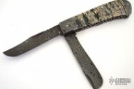 Damascus Double Blade Trapper