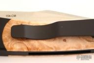 Monaco 506 - Black Handle / Maple Burl Inlay / Satin Blade
