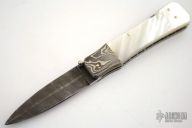 Damascus & Pearl Lockback Dagger