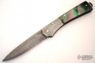 Damascus & Black Lip Pearl Folder