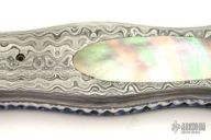 Damascus & Black Lip Pearl Folder