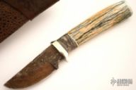 Damascus & Giraffe Bone Hunter