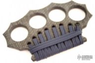 Carbon Fiber Knuckles w/ Navy Blue Wrap