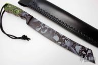 Custom Chopper with Leather Sheath