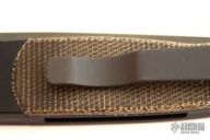 Brend Auto #2 - Black Handle w/ Green Micarta / Black Plain Edge