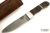 Damascus Drop Point Hunter