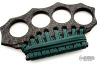 Carbon Fiber Knuckles w/ Forest Green Wrap