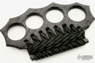 Carbon Fiber Knuckles w/ Black & Green Wrap