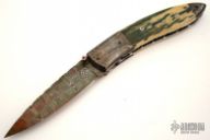 Damascus & Mammoth Ivory Folder