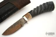 Damascus & Springbok Horn Hunter
