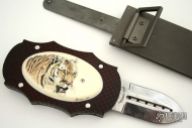 Mechanical OTF Belt Buckle Knife