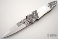 Engraved Pearl Linerlock
