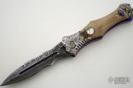 Damascus & Mammoth Ivory Auto