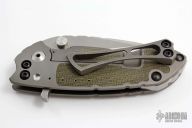 S-90 Flipper - Bolstered Green Micarta Inlay