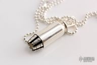 .925 Sterling Silver .45 Auto Necklace
