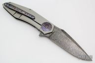 Accomplice Flipper - Damasteel and MokuTi