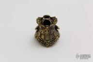 Ancient Samurai Mask - Bronze Bead