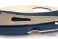 Pointed Tip Cobalt Lockback w/ Marlinspike - Blue/Grey