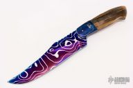 Blued Damascus Bowie