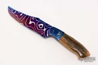 Blued Damascus Bowie
