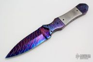 Blued Damascus Dagger