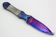 Blued Damascus Dagger