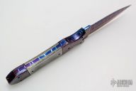 Blued Damascus Dagger