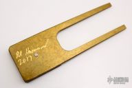 Brass and Damascus Divot Tool