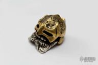 Brass and Sterling Silver Bead