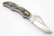 Byrd - Engraved Sterling Silver - 14kt Gold Bull