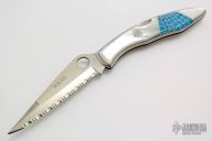 C07s Police - Turquoise/MOP - Engraved