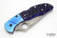 C11JBOP Delica Damascus - Blue Jigged Bone