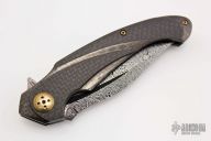 Carbon Fiber and Damasteel Flipper - #02