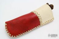 Carved Damascus Thumb Dagger