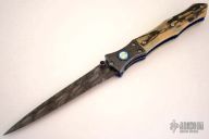 Royal Dagger - Damascus & Mammoth Ivory