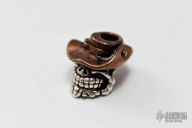 Copper and Sterling Silver Bead