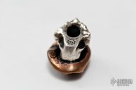 Copper and Sterling Silver Bead