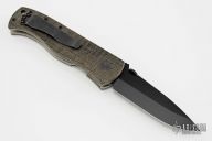 CQC-7A Black Waveless - Custom Black Micarta Grid Scales