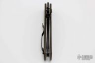 CQC-7A Black Waveless - Custom Black Micarta Grid Scales