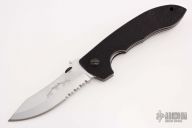 CQC-8 - Silver Serrated - No Swedge