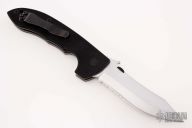 CQC-8 - Silver Serrated - No Swedge