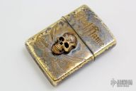 Custom Brass Skull Zippo