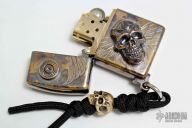 Custom Brass Skull Zippo