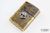 Custom Brass Skull Zippo
