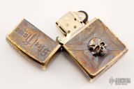 Custom Brass Skull Zippo