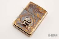 Custom Brass Skull Zippo