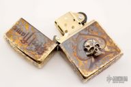 Custom Brass Skull Zippo