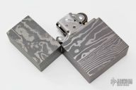 Custom Damascus Lighter - Zippo Insert