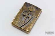 Custom Zippo - Crusader Shield/Dog Paw