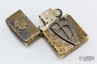 Custom Zippo - Crusader Shield/Dog Paw